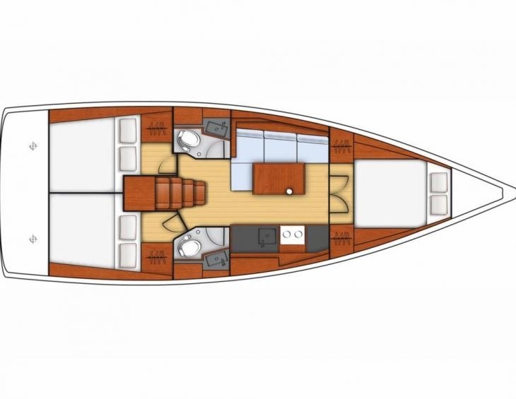 Oceanis 38_1 Plan 2wc